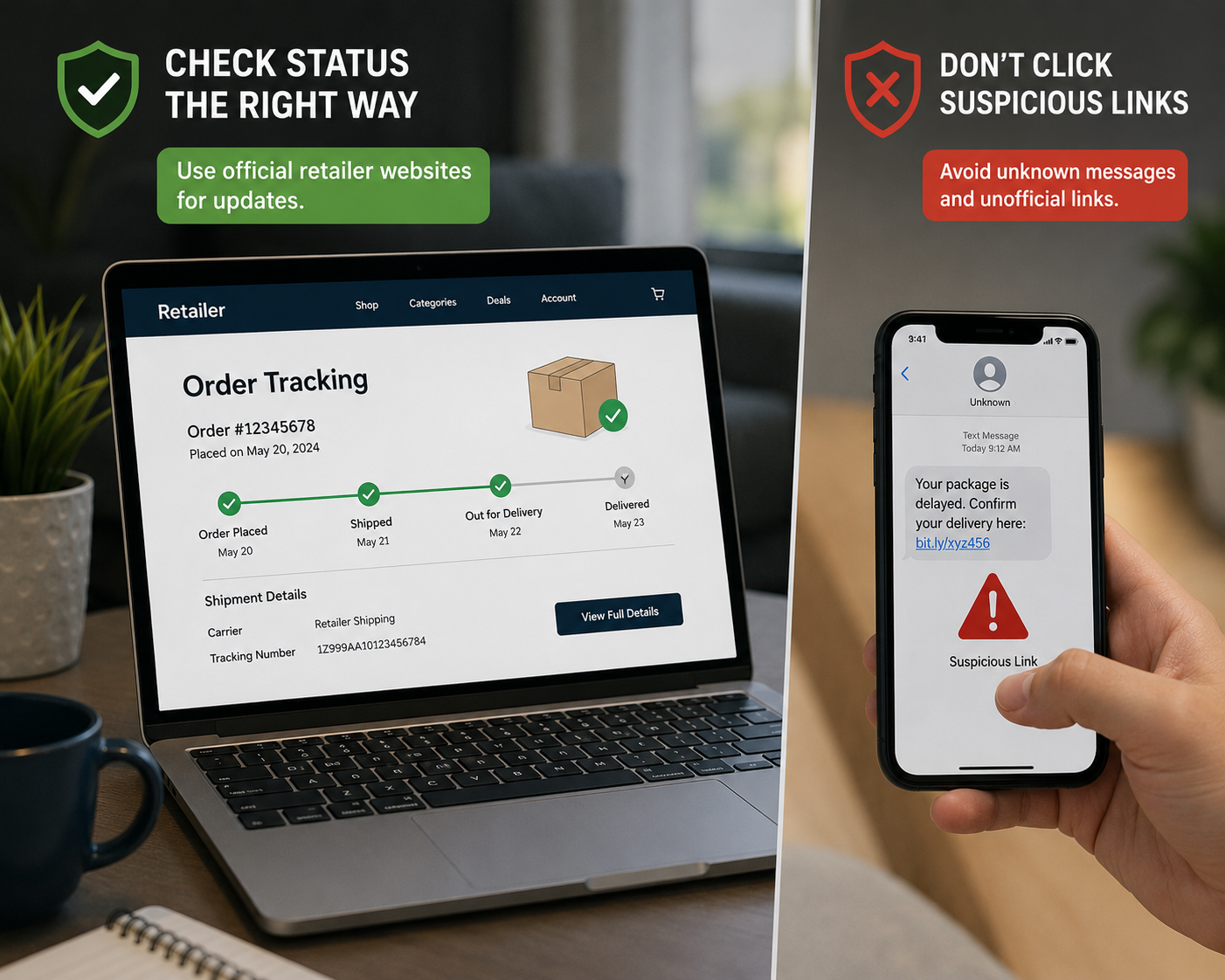 How to Check Whether a Delivery Message Is Real