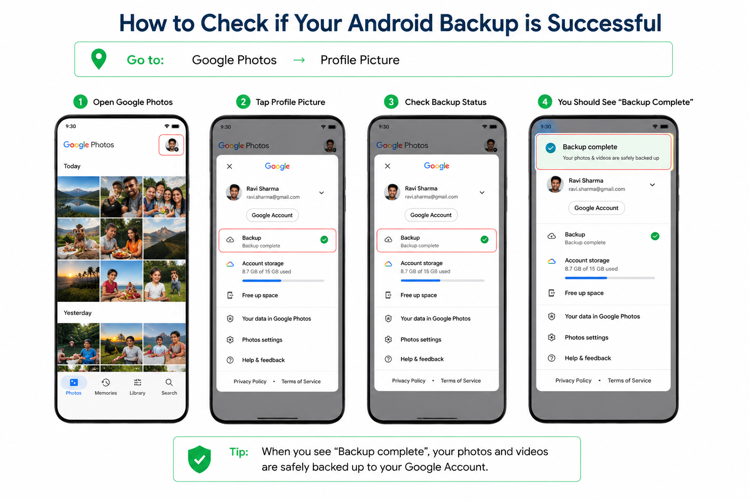 How to Check if your Android Backup is successful
