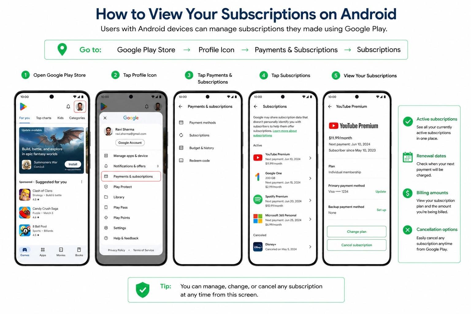 How to View Your Subscriptions on Android
