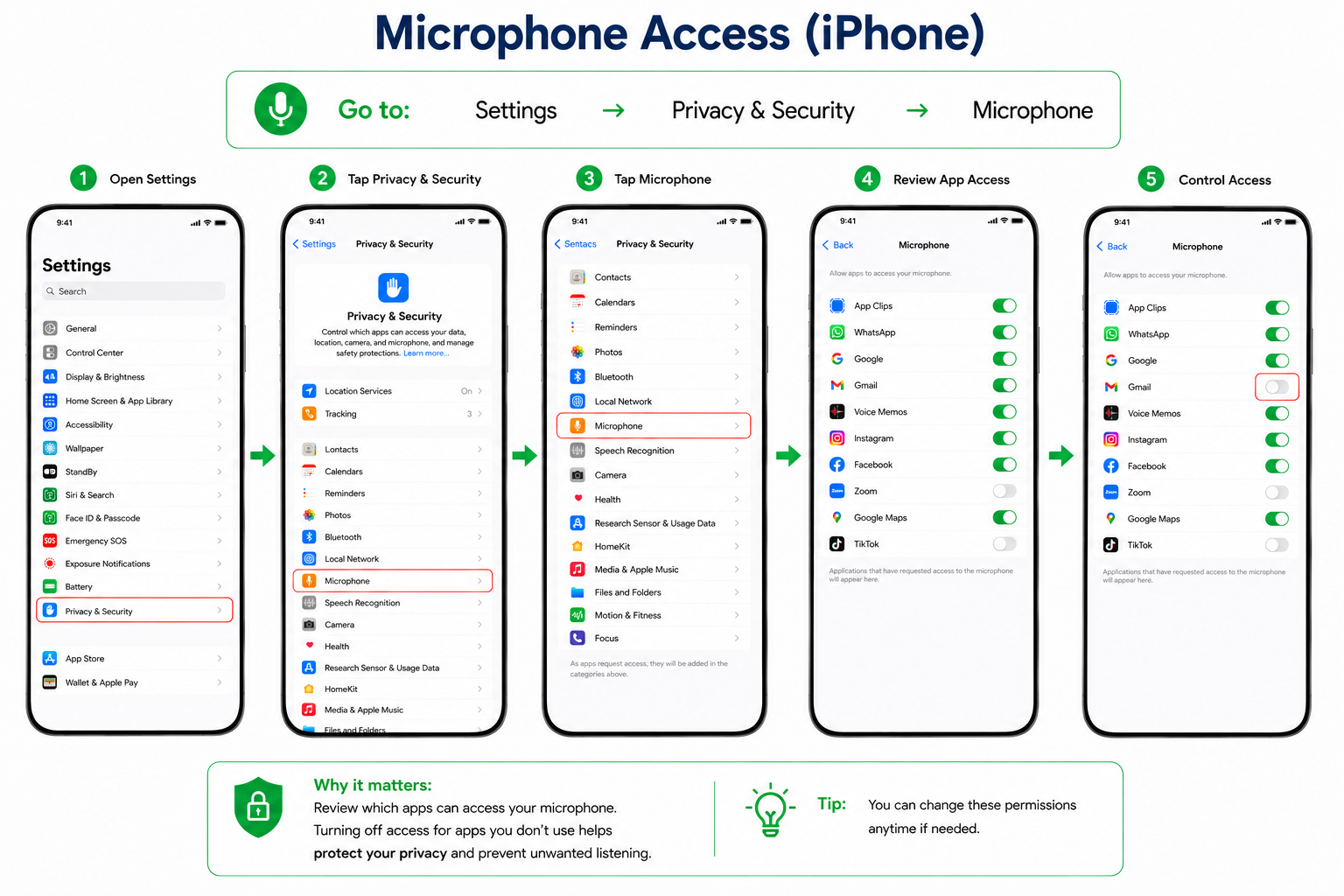 Microphone Access iPhone