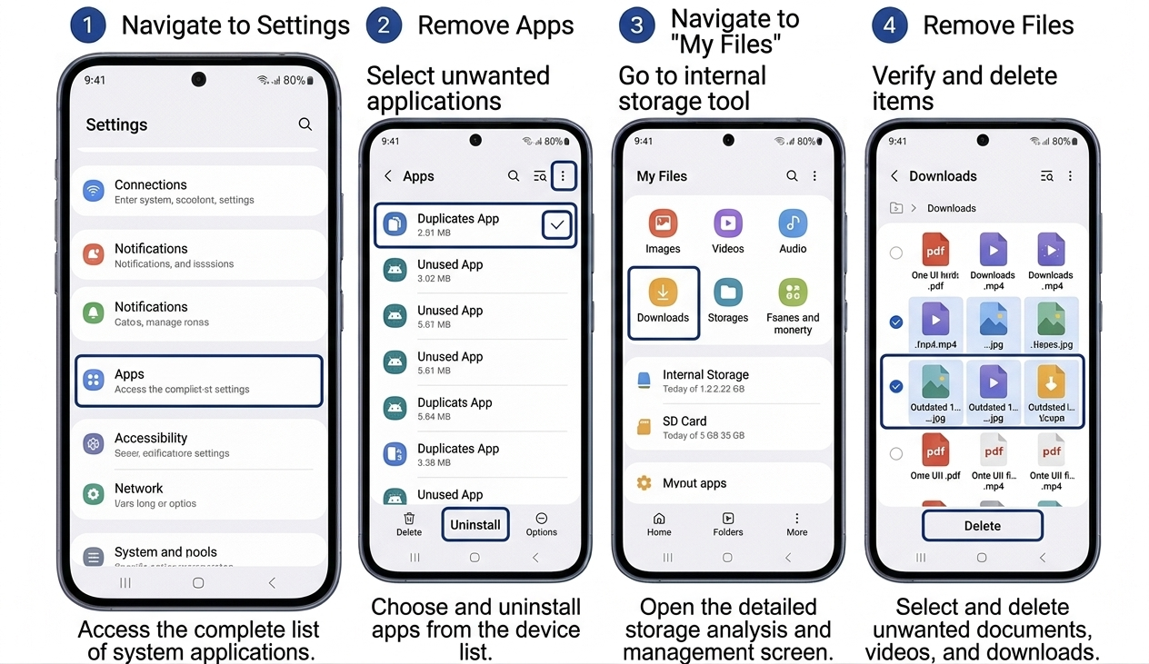 Remove Unused Apps and Downloads